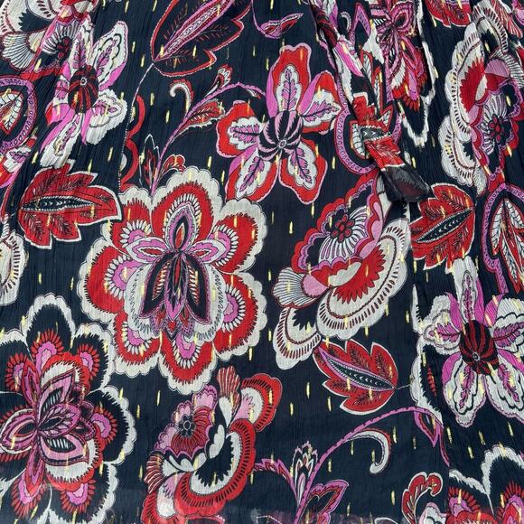 By Anthropologie Sweeping Off-The-Shoulder Maxi Dress Size XL Floral Flowy - Picture 10 of 16